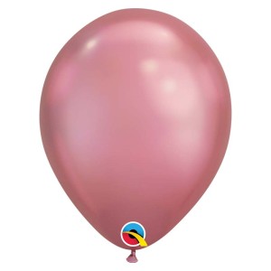 25 Ballons Mauve Chrome