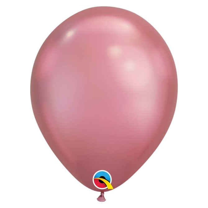 25 Ballons Mauve Chrome 