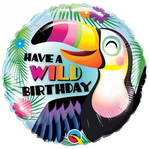Ballon Gonflé à l Hélium Toucan Wild Birthday 