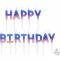 Bougies Happy Birthday Rainbow Ombré images:#0