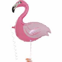 Ballon Flamant Rose Marcheur - 99 cm