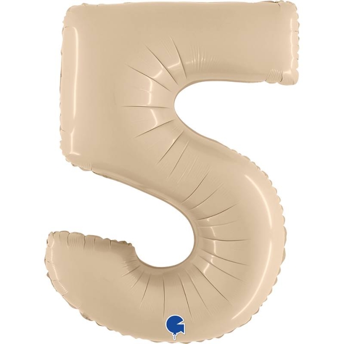 Ballon Gant Chiffre 5 Satin Cream (102 cm) 