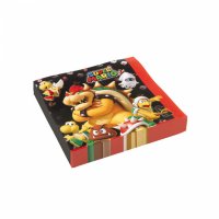 20 Serviettes Mario Party