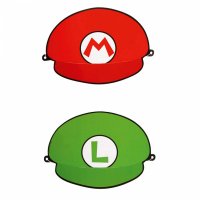Contient : 1 x 8 Faux Chapeaux Mario et Luigi