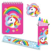 5 Sets Papeterie Licorne Rainbow