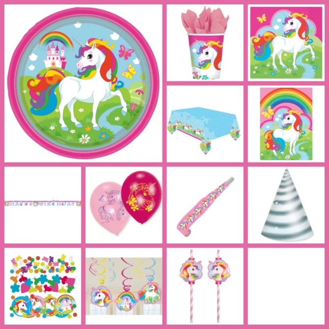 Maxi Bo�te � f�te Licorne Rainbow 