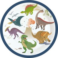 8 Petites Assiettes Happy Dino
