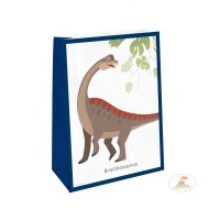 Contient : 1 x 4 Pochettes Cadeaux Happy Dino - Papier