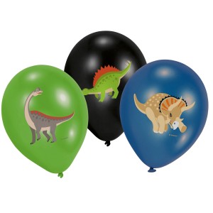 6 Ballons Happy Dino