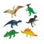 Contient : 1 x 8 Figurines Happy Dino (6 cm) - Plastique