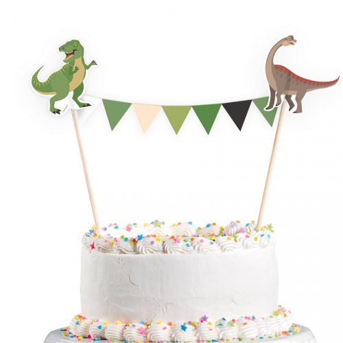1 Banderole Déco de Gâteau Happy Dino 