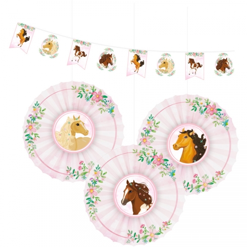 Kit Decoration A Suspendre Cheval Pour L Anniversaire De Votre Enfant Annikids