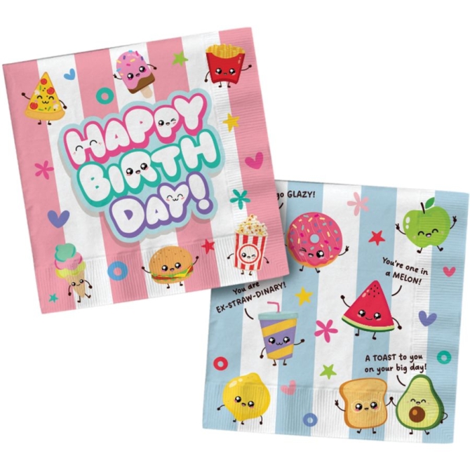 20 Serviettes Kawaii Party