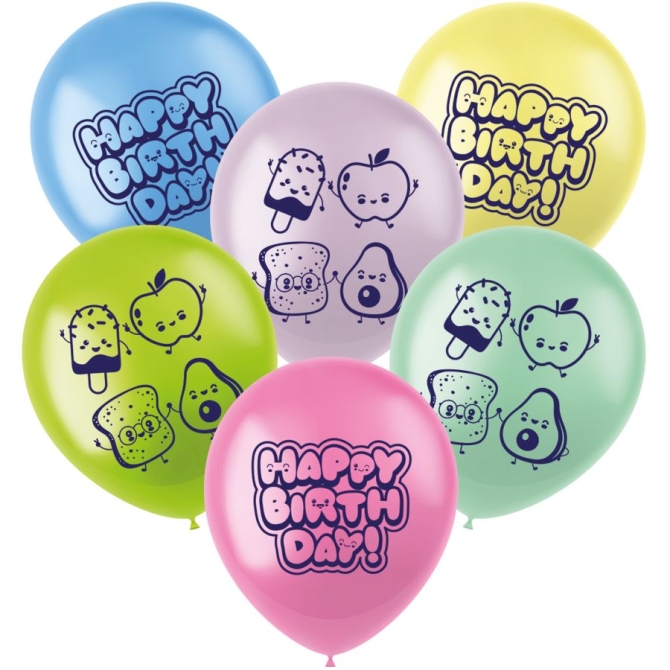 6 Ballons Kawaii Party