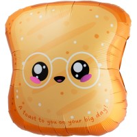 Ballon Aluminium H�lium Toast Kawaii Party � 60 cm