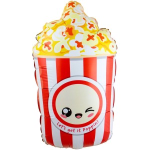 Ballon Aluminium H�lium Popcorn Kawaii Party � 58 cm