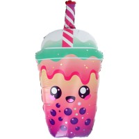 Ballon Aluminium H�lium Bubble Tea Kawaii Party � 76 cm
