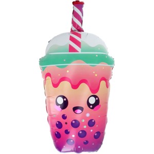 Ballon Aluminium H�lium Bubble Tea Kawaii Party � 76 cm