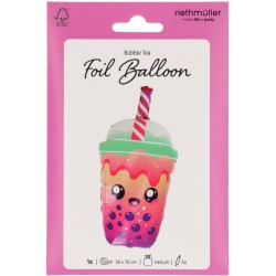 Ballon Aluminium H�lium Bubble Tea Kawaii Party � 76 cm. n�1