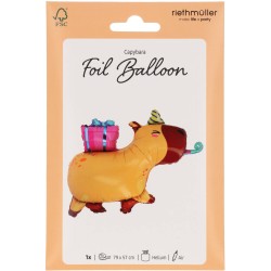 Ballon Aluminium H�lium Capybara Kawaii Party � 69 cm. n�1