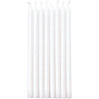 16 Bougies Elgance (12 cm) - Blanc