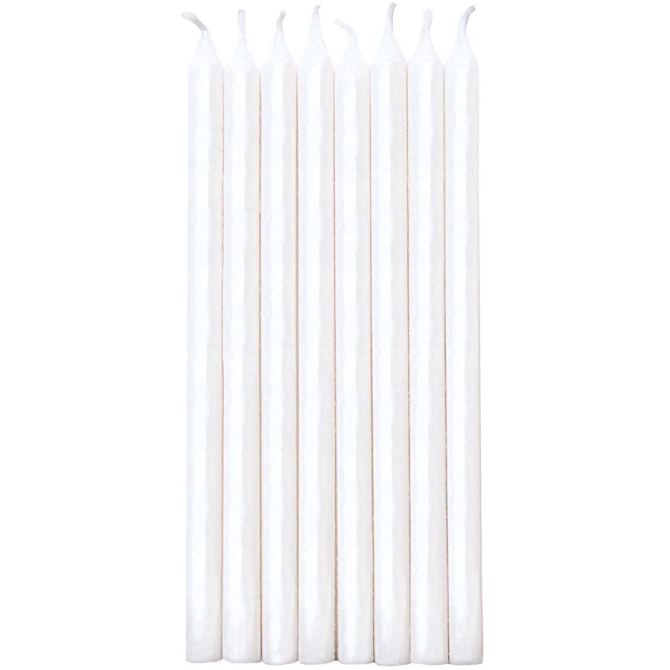 16 Bougies Elgance (12 cm) - Blanc 