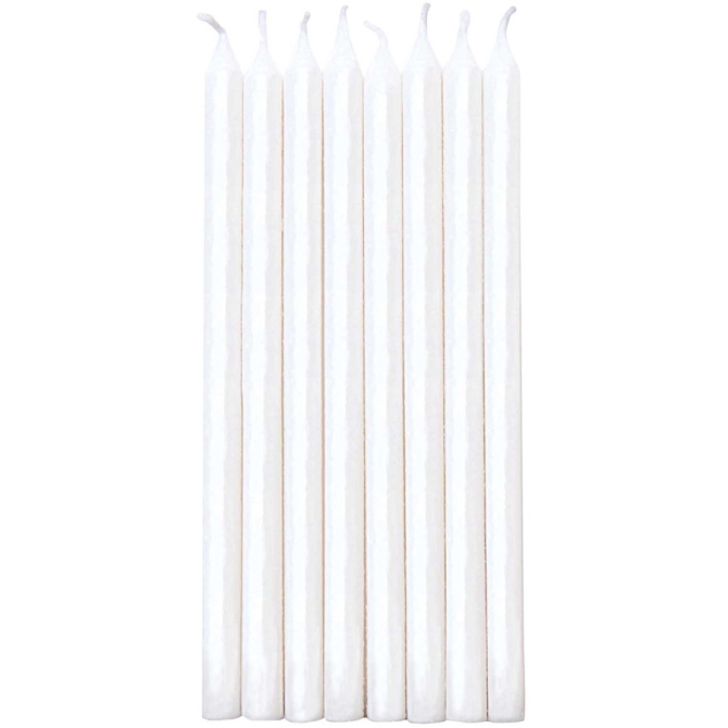 16 Bougies Elgance (12 cm) - Blanc 