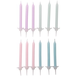 Kit 24 Bougies - Pastels Rainbow