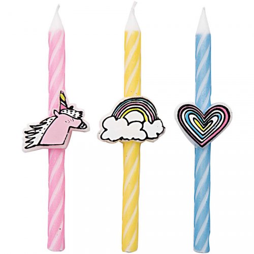 3 Bougies Pastels Licorne Pour L Anniversaire De Votre Enfant Annikids