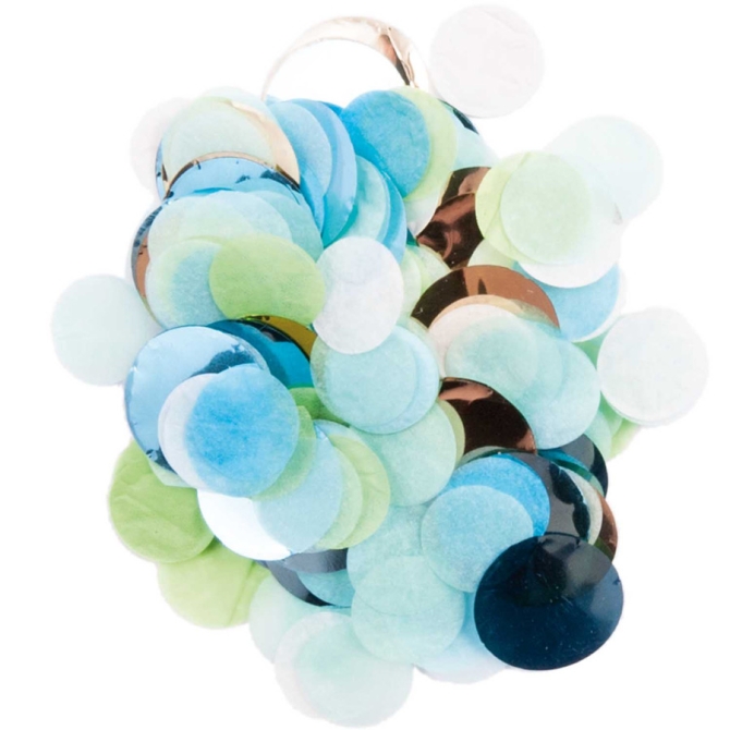 Confettis Mix - Bleu / Vert 