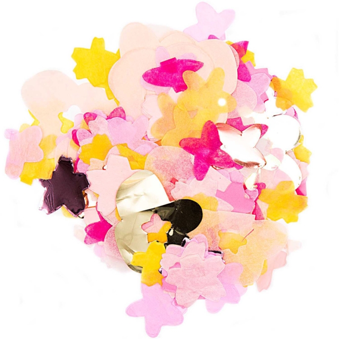 Confettis Mix Fleurs - Rosa 