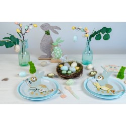 12 Assiettes Lapin - Vert Menthe. n5