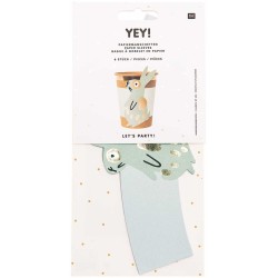 8 Décorations pour Gobelets Lapin - Vert Menthe. n°3