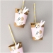 8 Dcorations pour Gobelets Lapin - Rose. n5