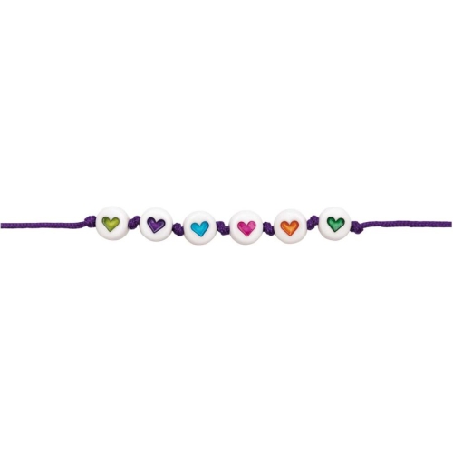 165 Perles Coeurs /  Ronds / Multicolore 