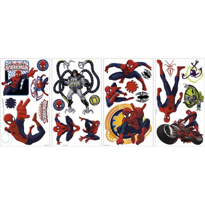 22 Stickers Muraux Spiderman 