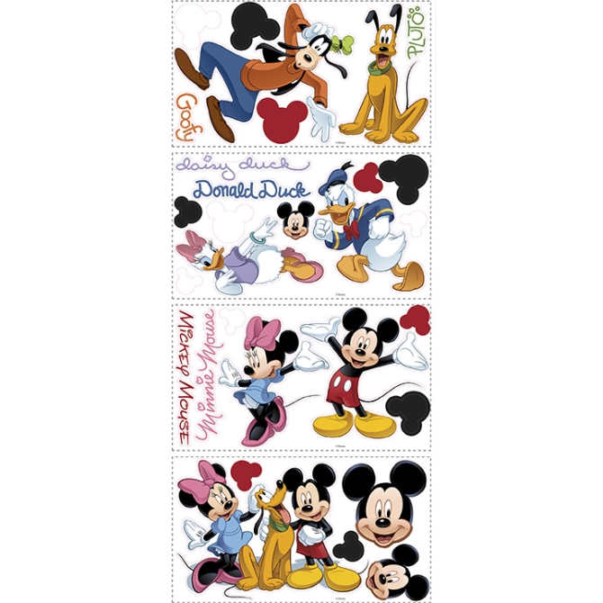 30 Stickers Muraux Mickey 