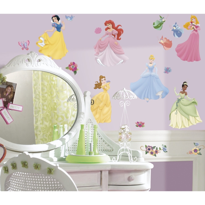 37 Stickers Muraux Princesses Disney 