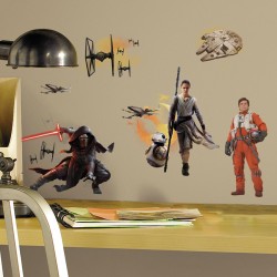 15 Stickers Muraux Star Wars VII. n1