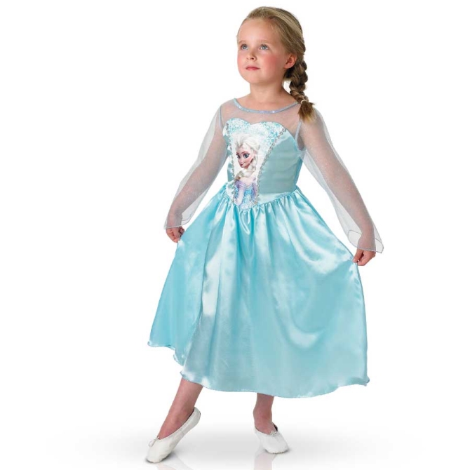 Dguisement Elsa La Reine des Neiges Taille 5-6 ans 