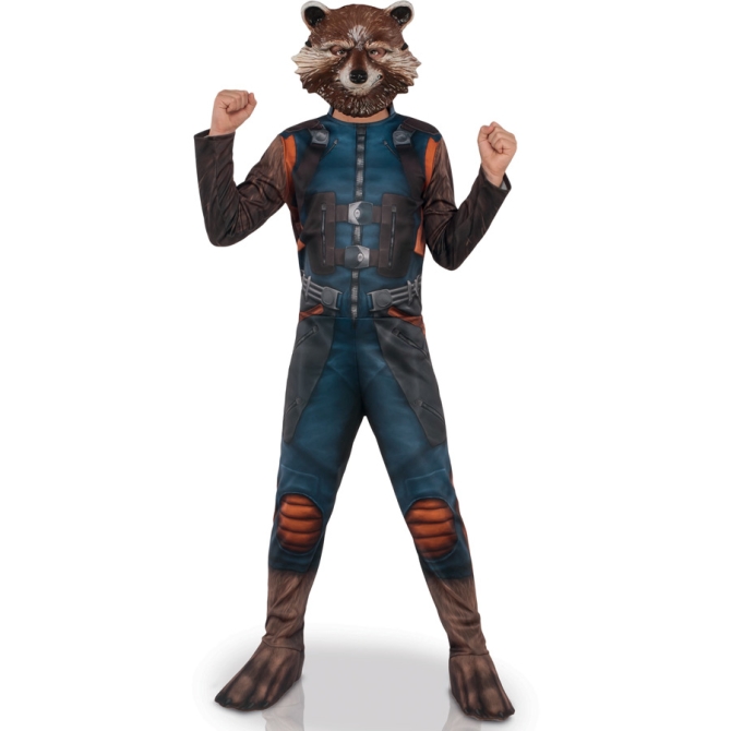 Dguisement Rocket Raccoon  +  Masque Taille 8-10 ans 