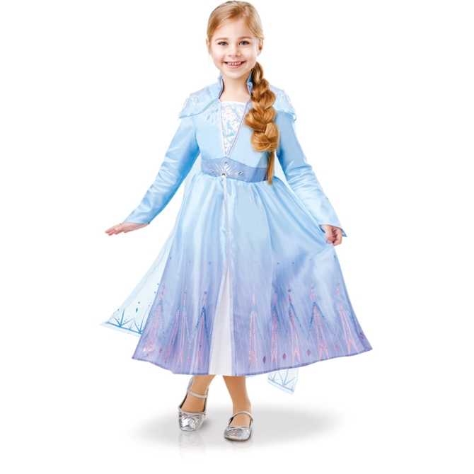Dguisement Elsa Luxe La Reine des Neiges 2 Taille 3-4 ans 