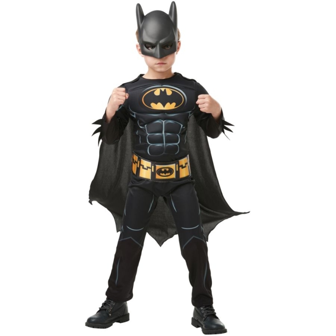 Déguisement Luxe Batman 80 ans Noir et Jaune 