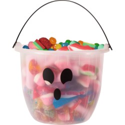 Pot  Bonbons Fantme Fluorescent - Trick Or Treat. n1