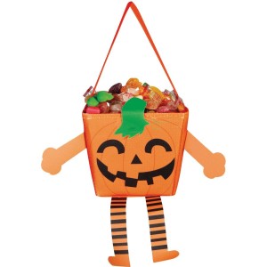 Sac Porte-Bonbons Citrouille Avec Bras Et Jambes