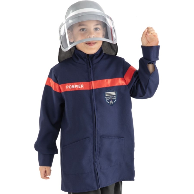 Kit D�guisement Pompier Fran�ais - Taille 5-8 ans 