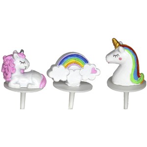 3 Pics Licorne (3 cm) - Plastique