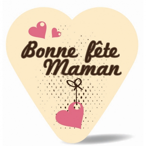 Cœur Bonne Fete Maman Chocolat Blanc Pour L Anniversaire De Votre Enfant Annikids