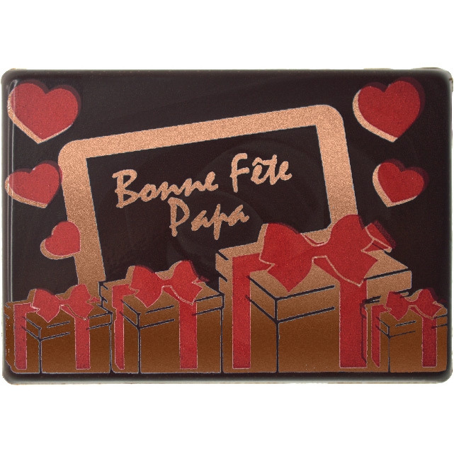 1 Plaquette Bonne Fte Papa - Chocolat 