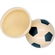 2 Demi Ballons de Foot ( 7 cm) - Chocolat Blanc
